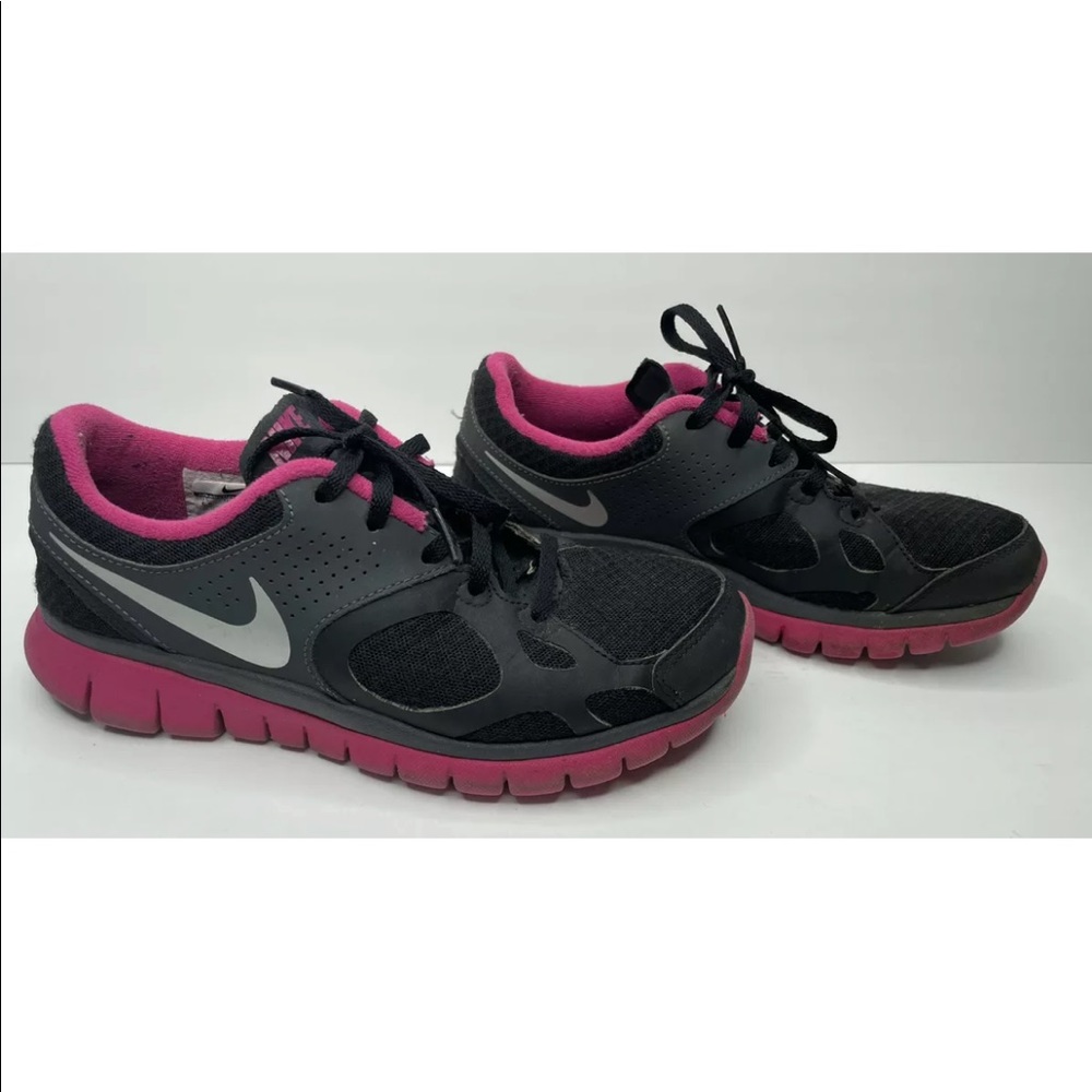 Nike Flex 2012 Run Black/Pink Women's Running Shoes Low Top Sneakers Size 6.5 US
